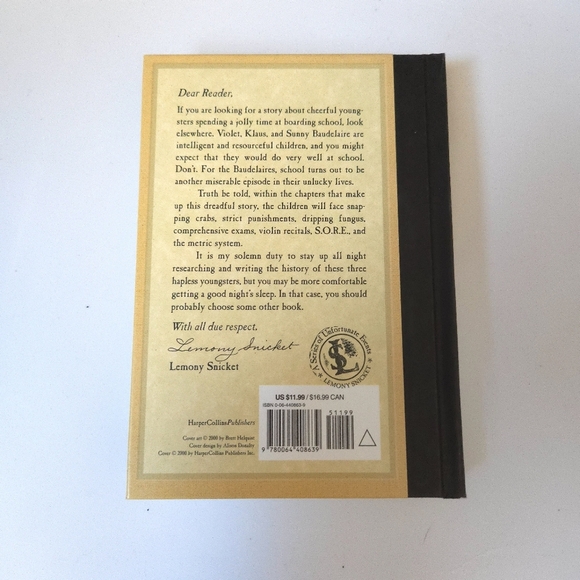 A Series of Unfortunate Events ,The Austere Academy Hardcover Book #5 - Picture 3 of 5